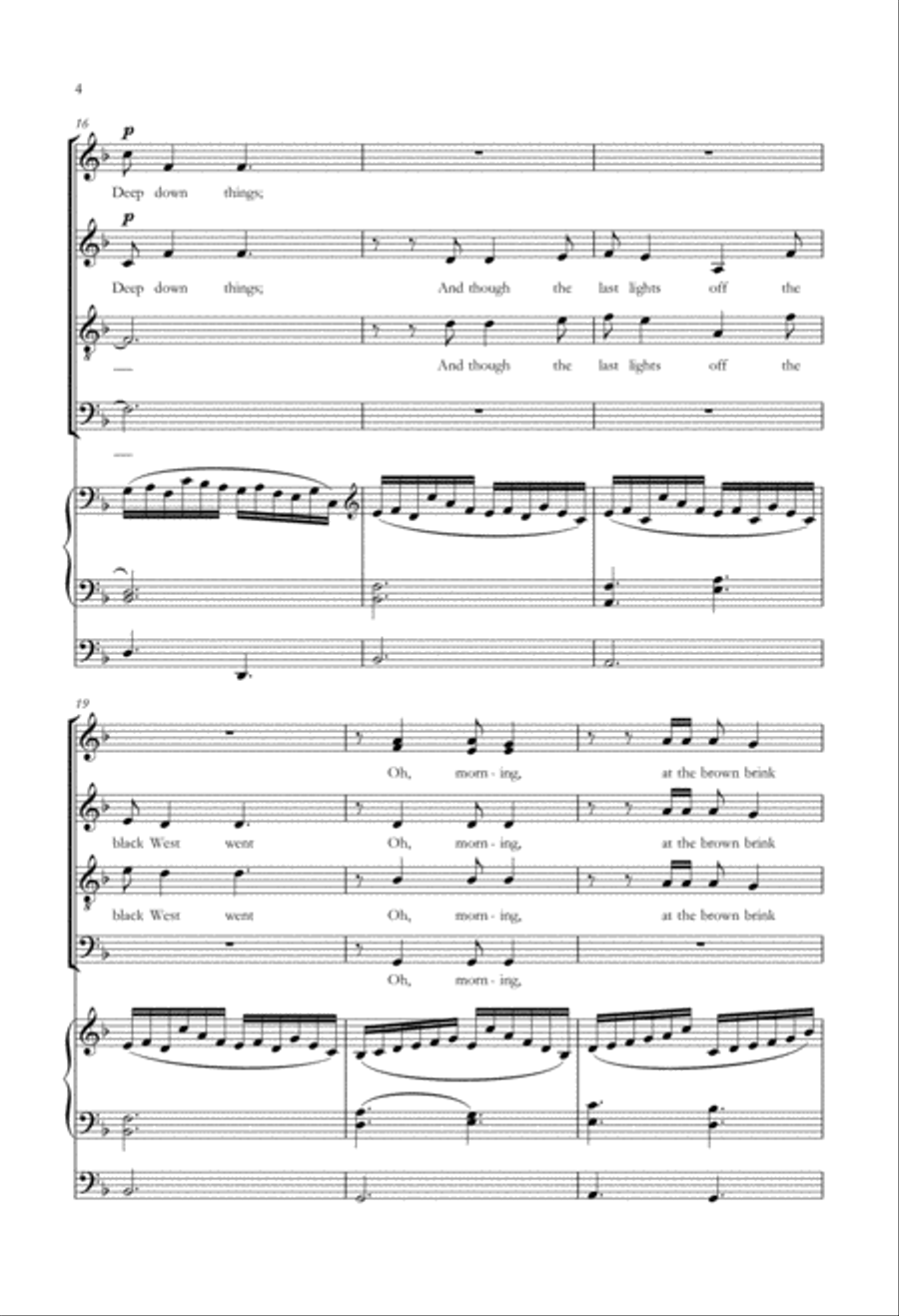 The Spring of the Water of Life 4-Part scores gallery preview page 3