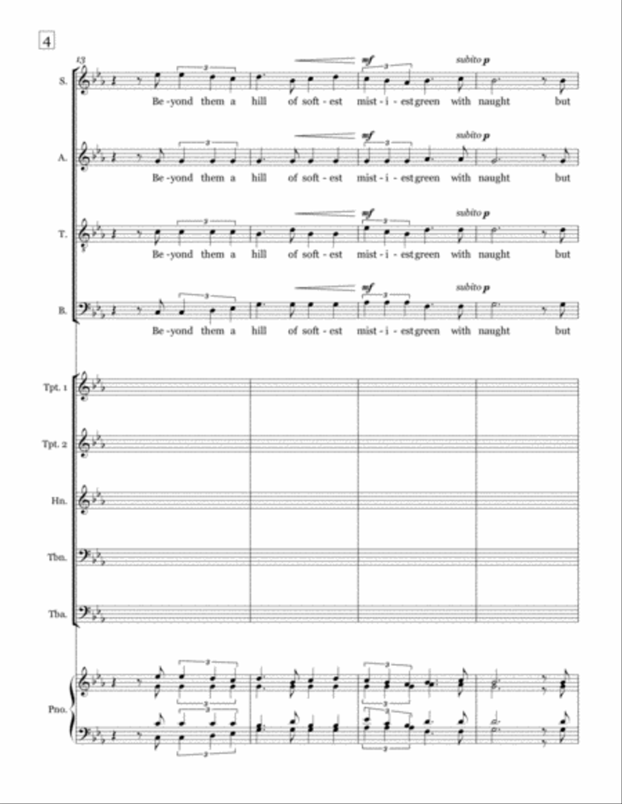 Winter-Solitude 4-Part scores gallery preview page 6