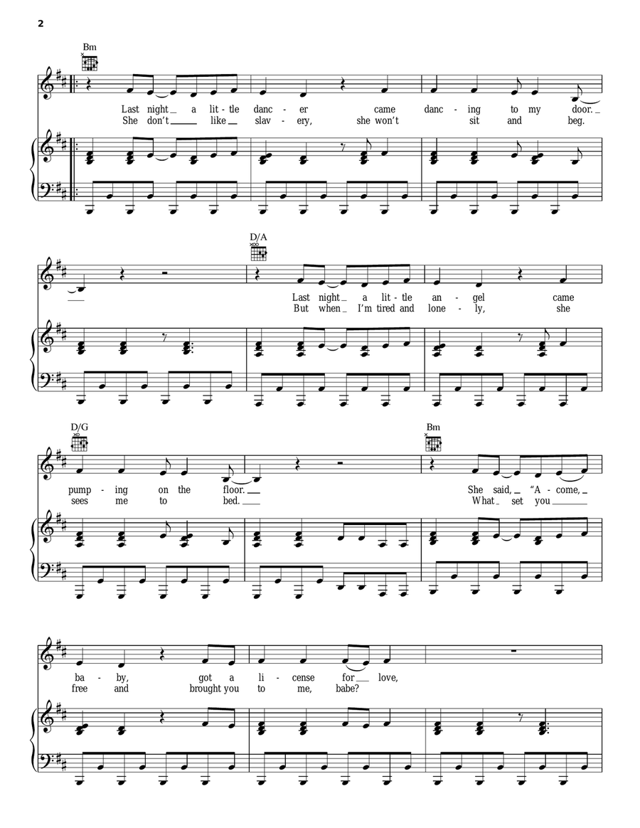 Rebel Yell Rebel Yell Piano, Vocal, Guitar scores gallery preview page 2
