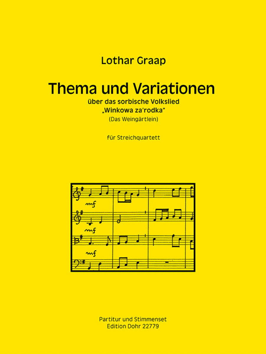 Thema und Variationen über das sorbische Volkslied 