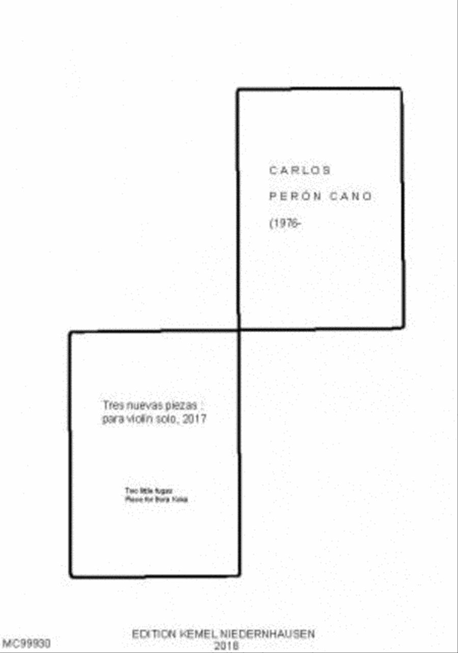 Tres nuevas piezas Violin Solo scores gallery preview page 1
