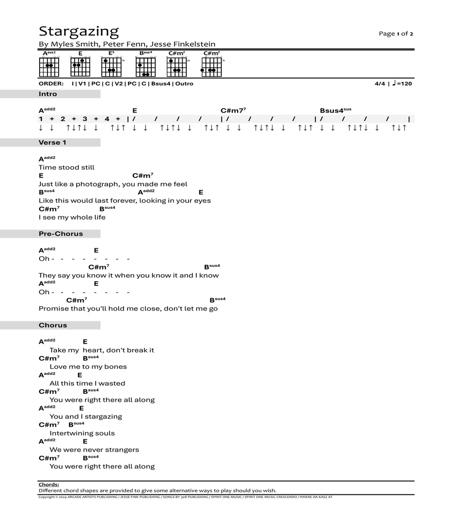 Stargazing Piano scores gallery preview page 3