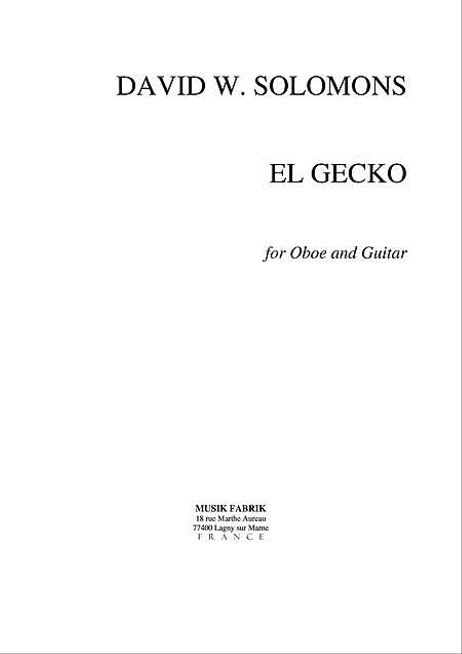 El Gecko Oboe scores gallery preview page 1