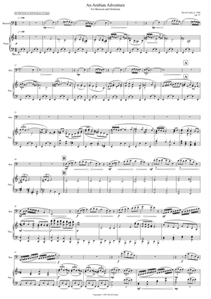 An Arabian Adventure for Bassoon & Orchestra, Op 57 - Piano score & solo part