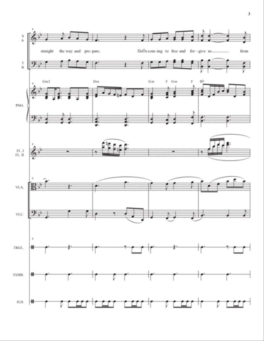 An Advent Awakening - Full Score Choir scores gallery preview page 3