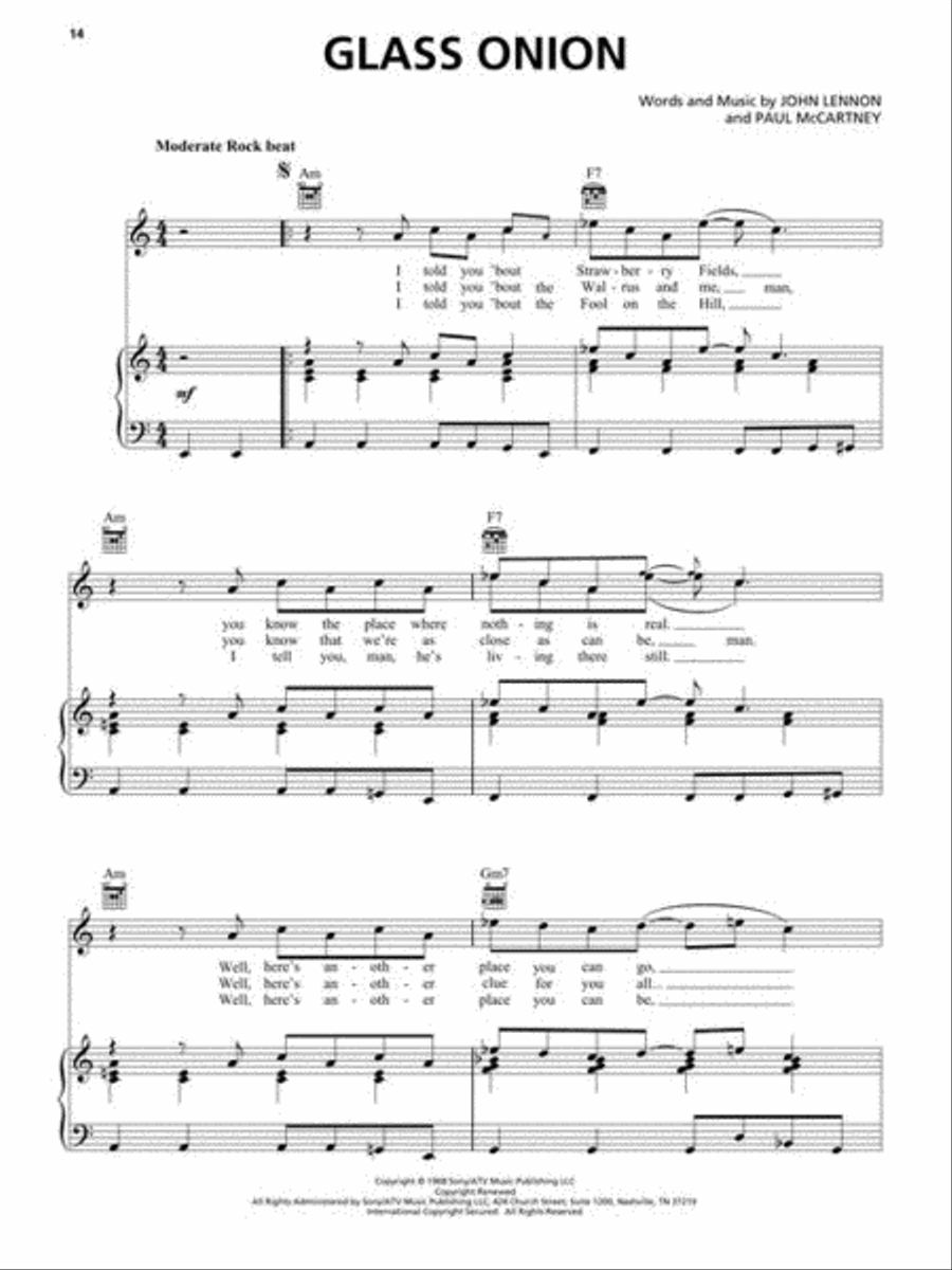 The Beatles – White Album Piano, Vocal, Guitar scores gallery preview page 8