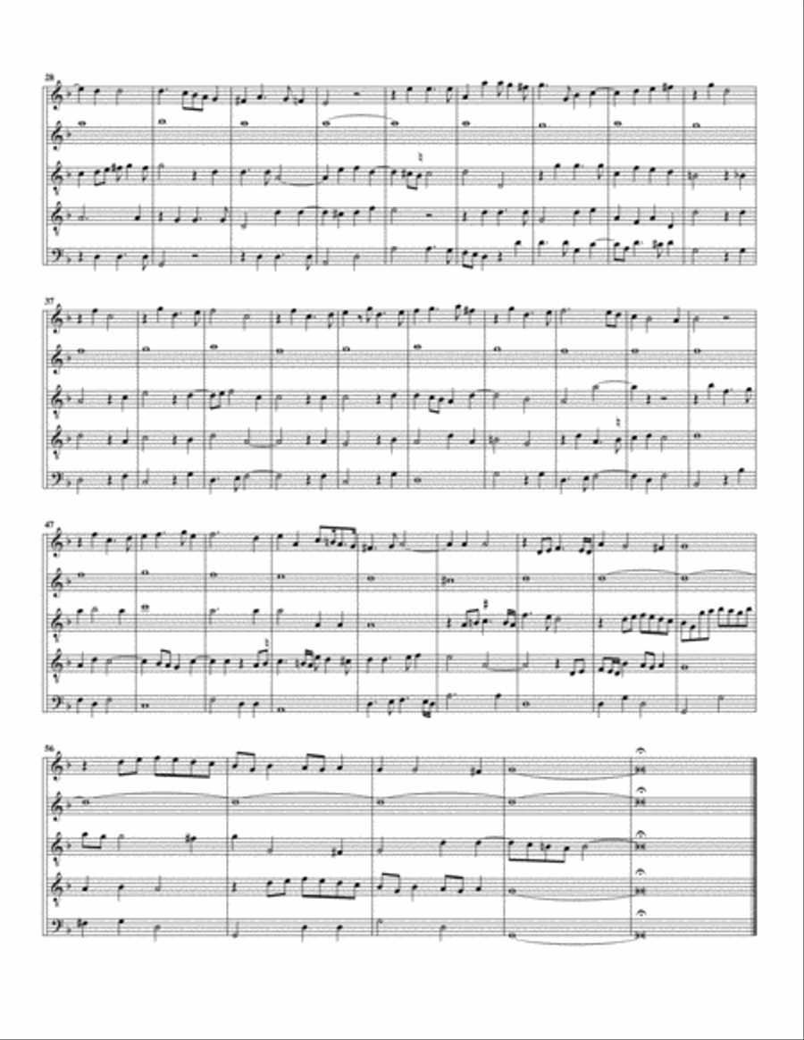 In Nomine a5 (arrangement for 5 recorders) Recorder scores gallery preview page 2