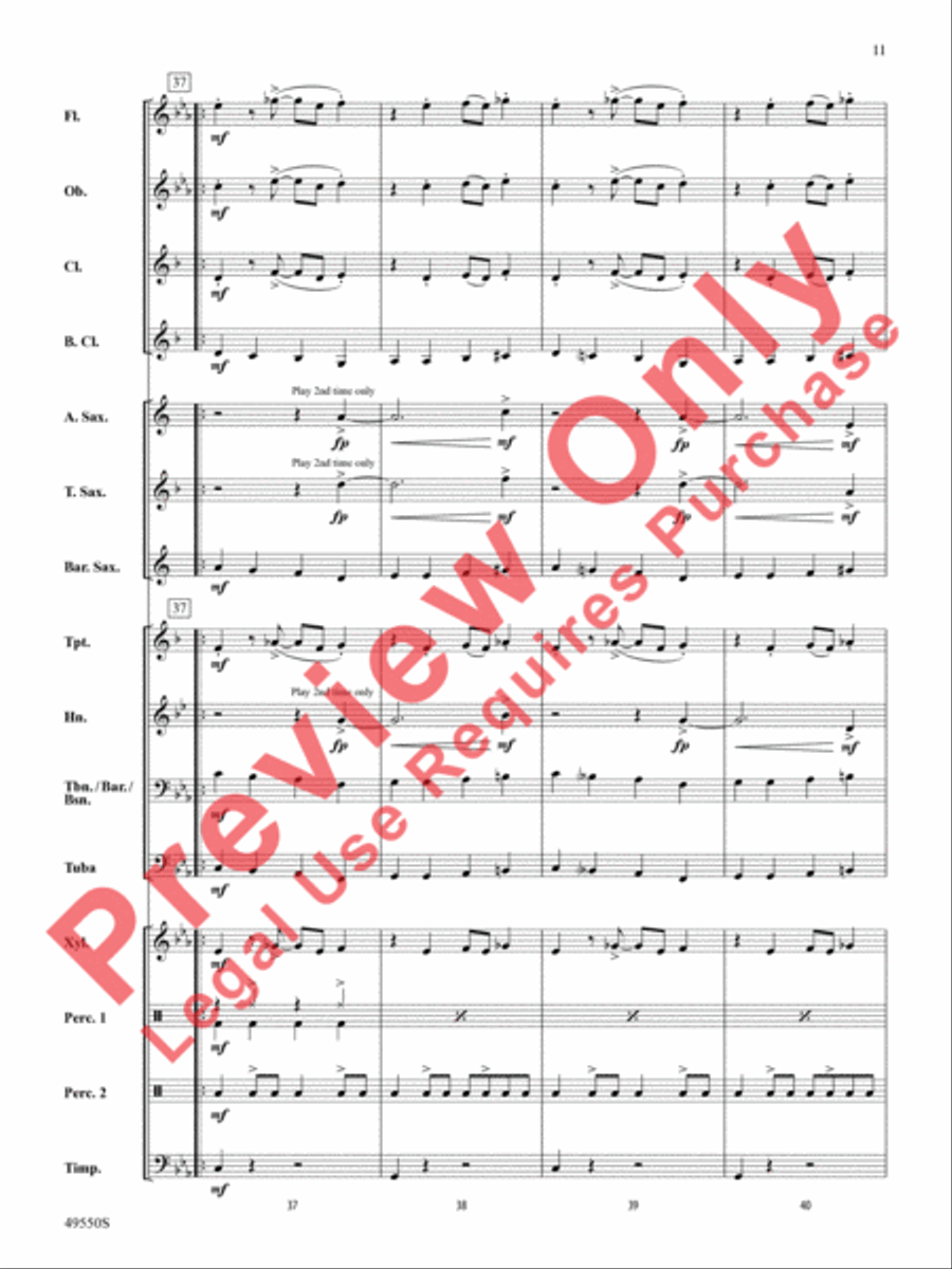 Cantina Band Cantina Band Concert Band scores gallery preview page 12