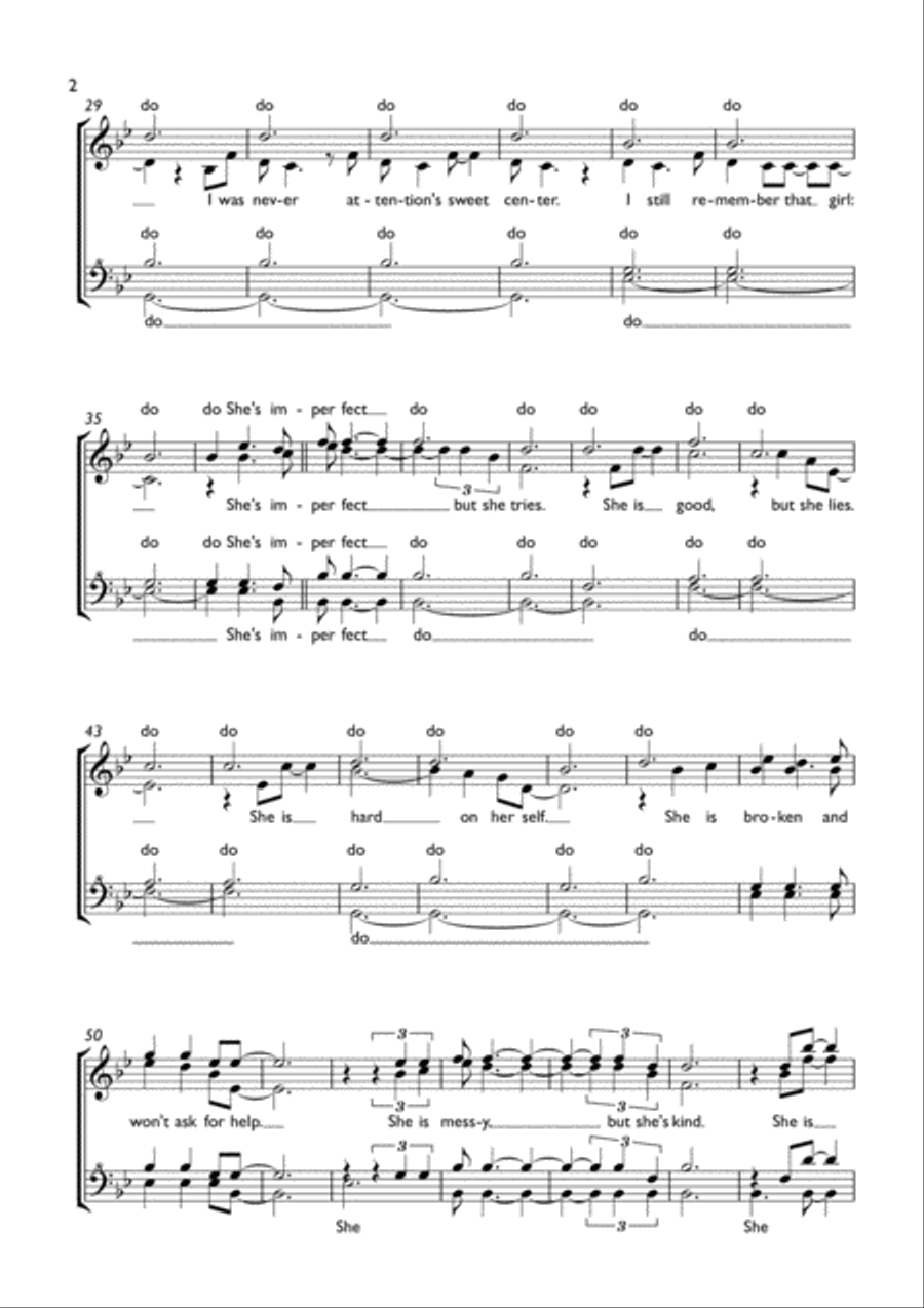 She Used To Be Mine from WAITRESS THE MUSICAL TTBB scores gallery preview page 2