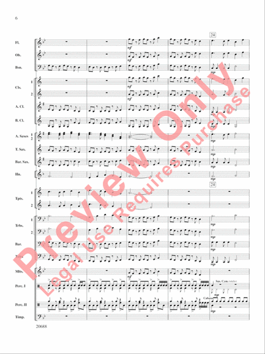 Quintero Concert Band scores gallery preview page 7