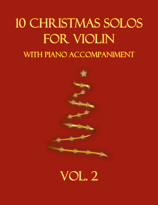 Book cover for 10 Christmas Solos for Violin with Piano Accompaniment (Vol. 2)