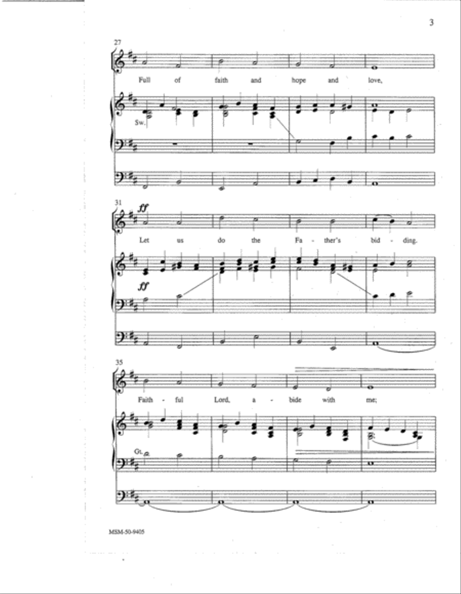 Let Us Ever Walk with Jesus Unison Choir scores gallery preview page 3