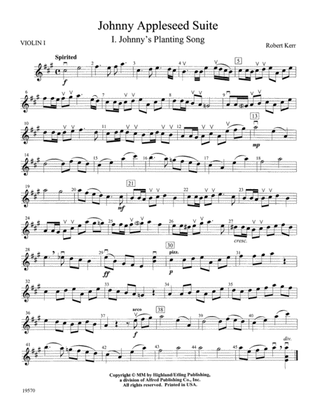Johnny Appleseed Suite: 1st Violin