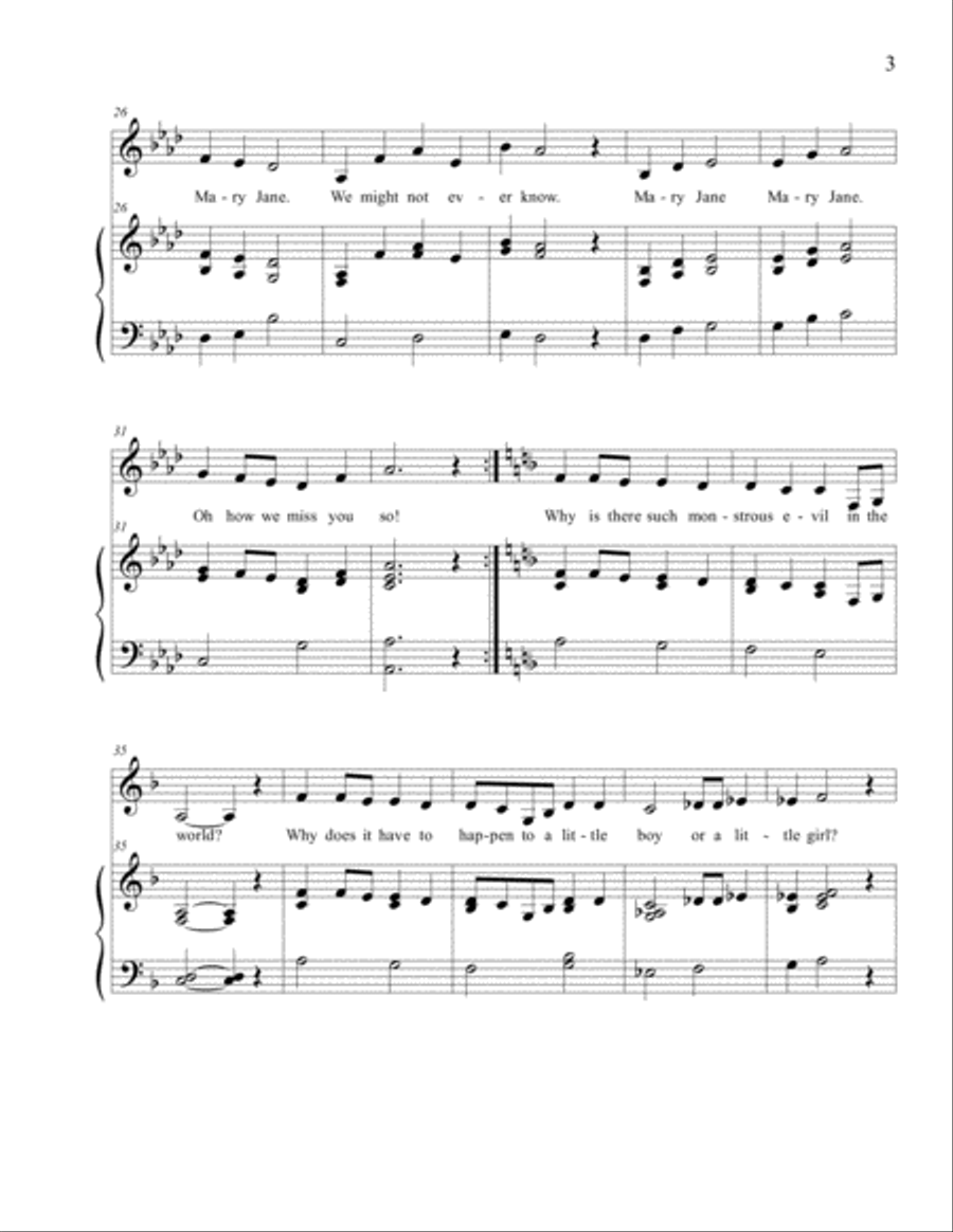 MARY JANE Voice scores gallery preview page 3