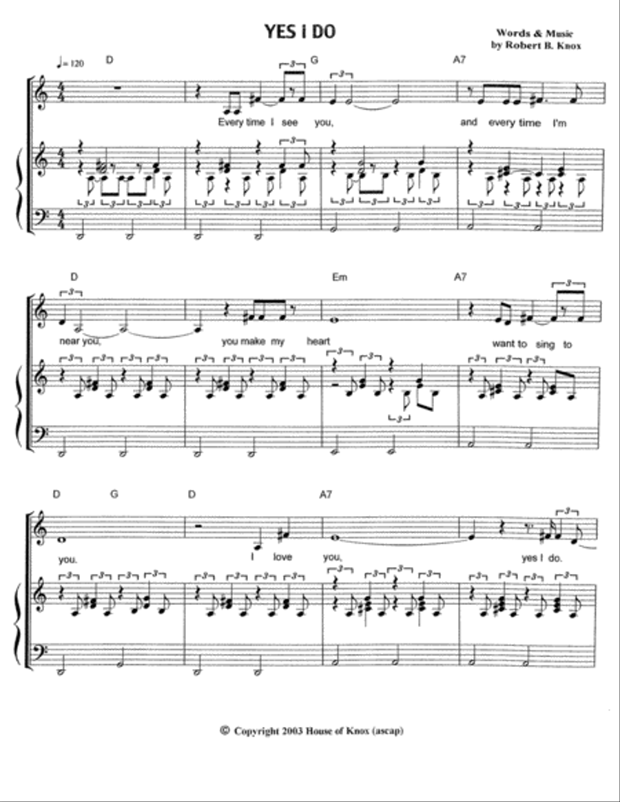Yes I Do Yes I Do Voice scores gallery preview page 2