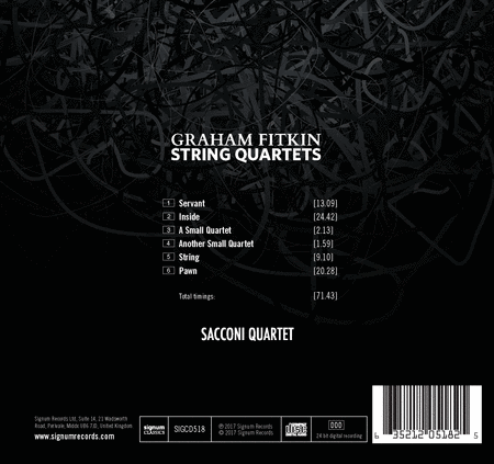 Graham Fitkin: String Quartets