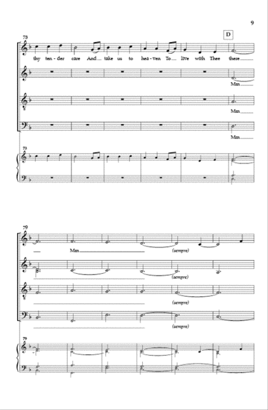 Away in a Manger - SATB divisi image number null