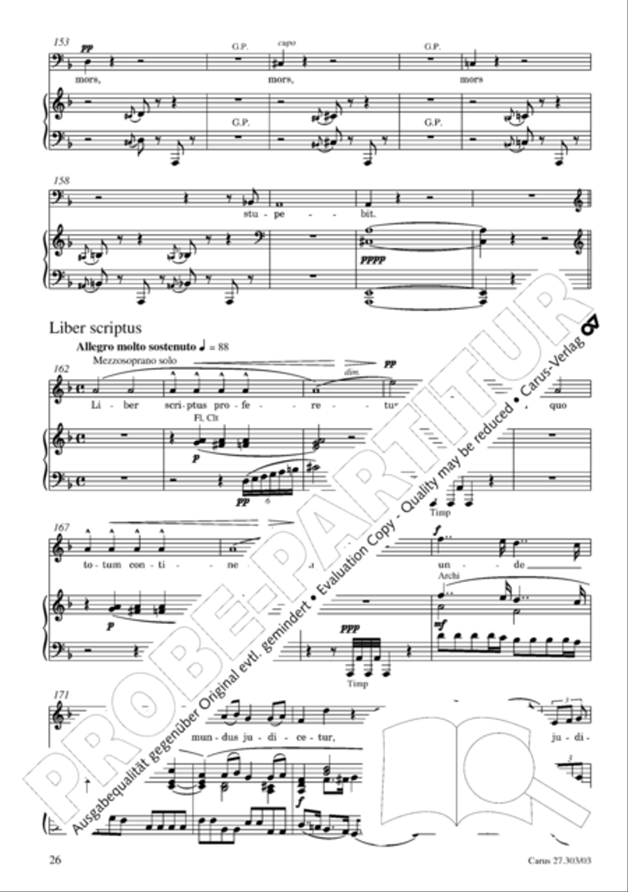 Messa da Requiem 4-Part scores gallery preview page 27