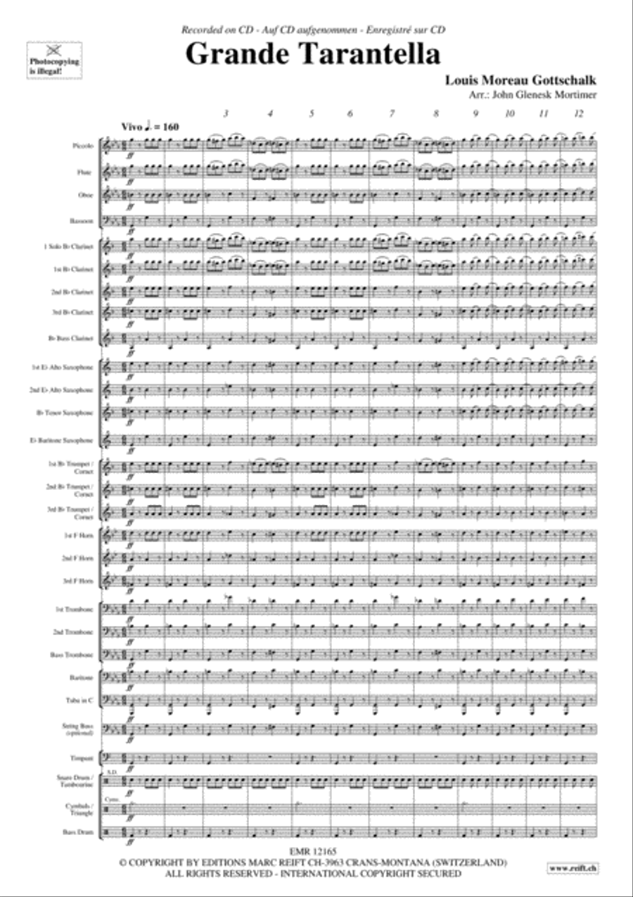 Grande Tarantella Grande Tarantella Concert Band scores gallery preview page 4