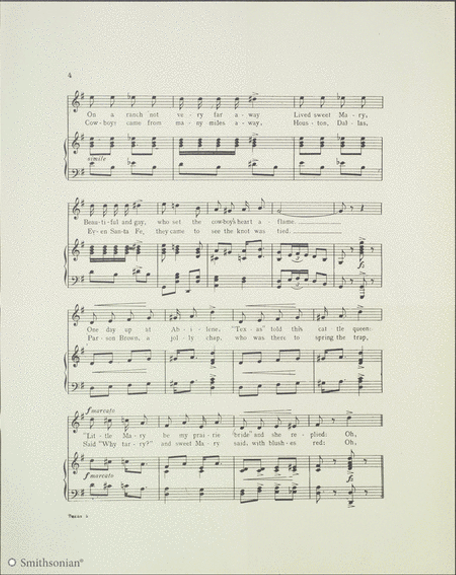 Texas Piano, Vocal scores gallery preview page 4