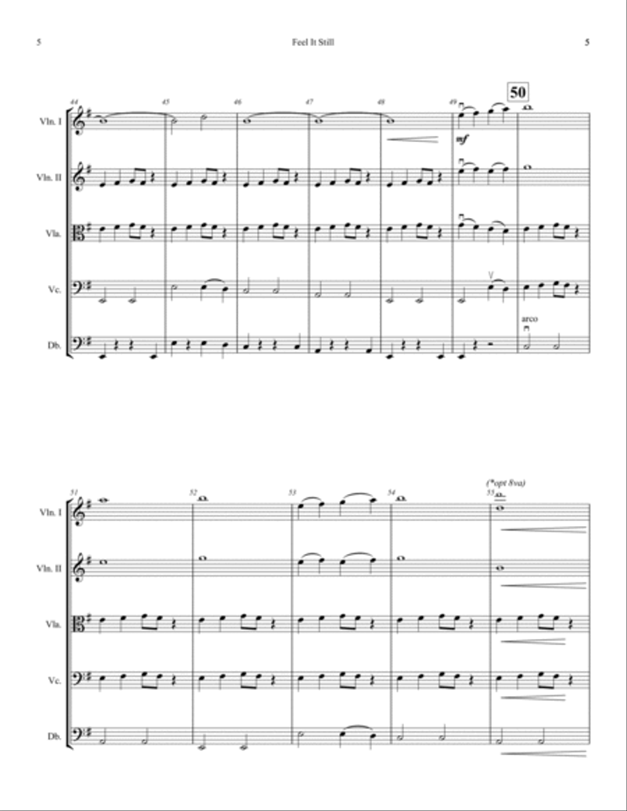 Feel It Still Score and Parts scores gallery preview page 5
