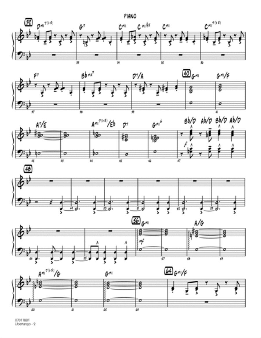 Libertango - Piano Jazz Ensemble scores gallery preview page 2