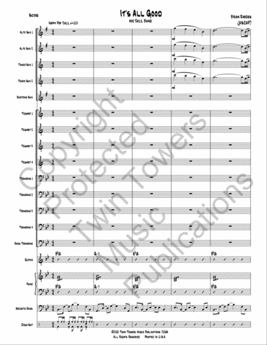 Its All Good Jazz Ensemble scores gallery preview page 3