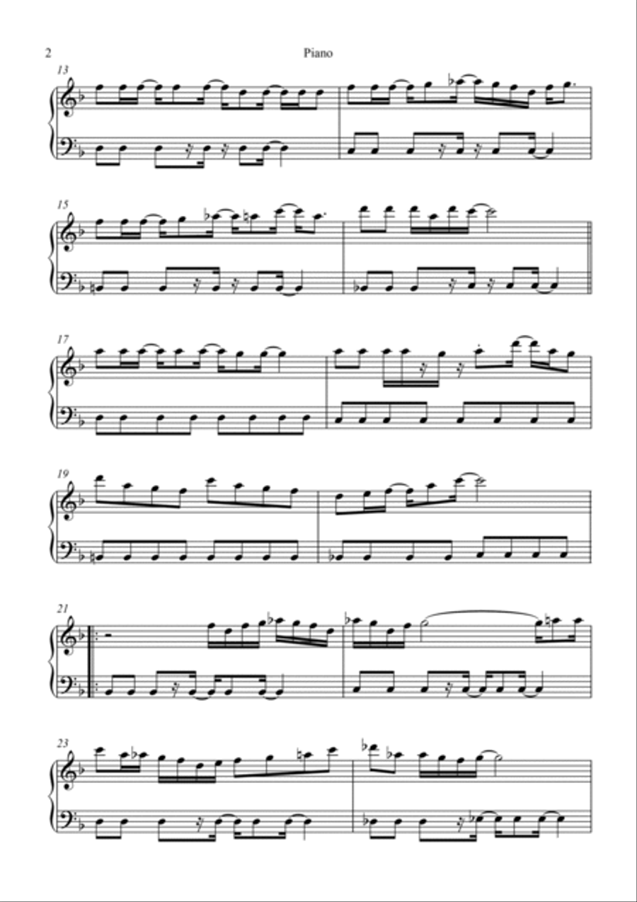 Megalovania Piano Solo scores gallery preview page 2