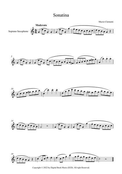 Sonatina (In C Major) - Muzio Clementi (Soprano Sax)