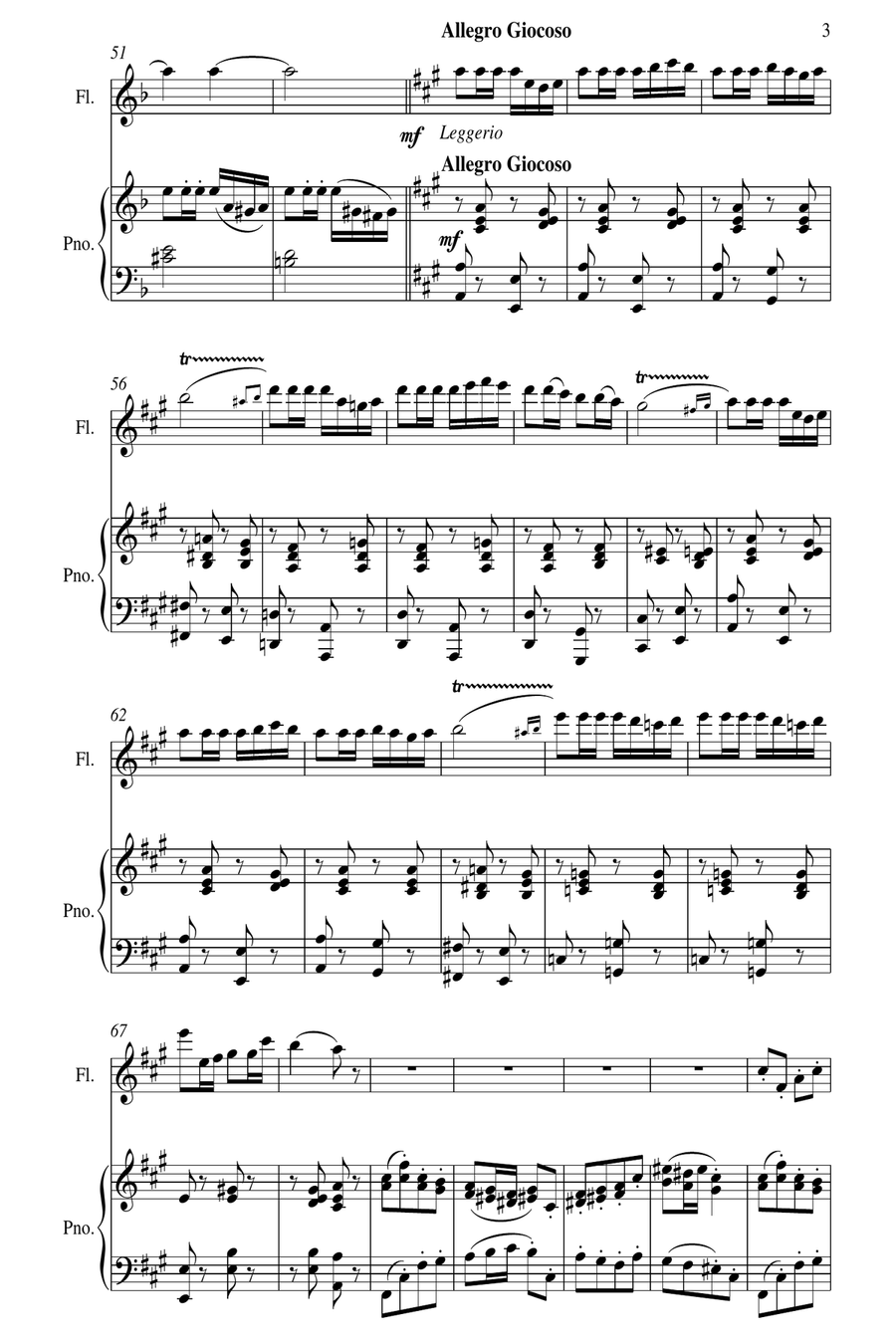 Carmen Fantaisie Flute Solo scores gallery preview page 4