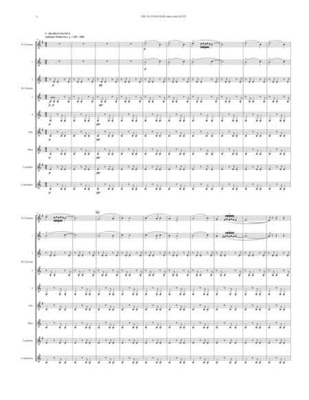 THE NUTCRACKER (short and) SUITE (for Clarinet Choir) image number null