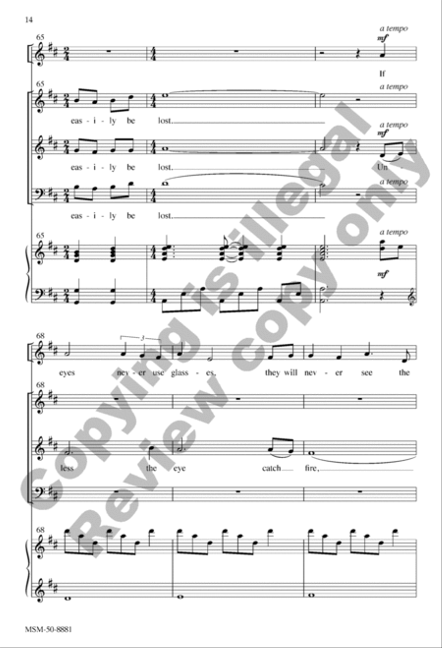Pentecost (Choral Score) 3-Part scores gallery preview page 13