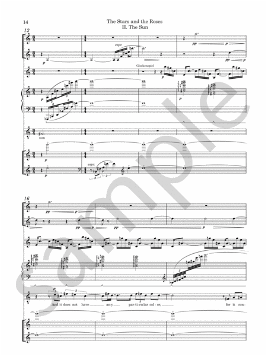 The Stars and the Roses Chamber Music scores gallery preview page 8
