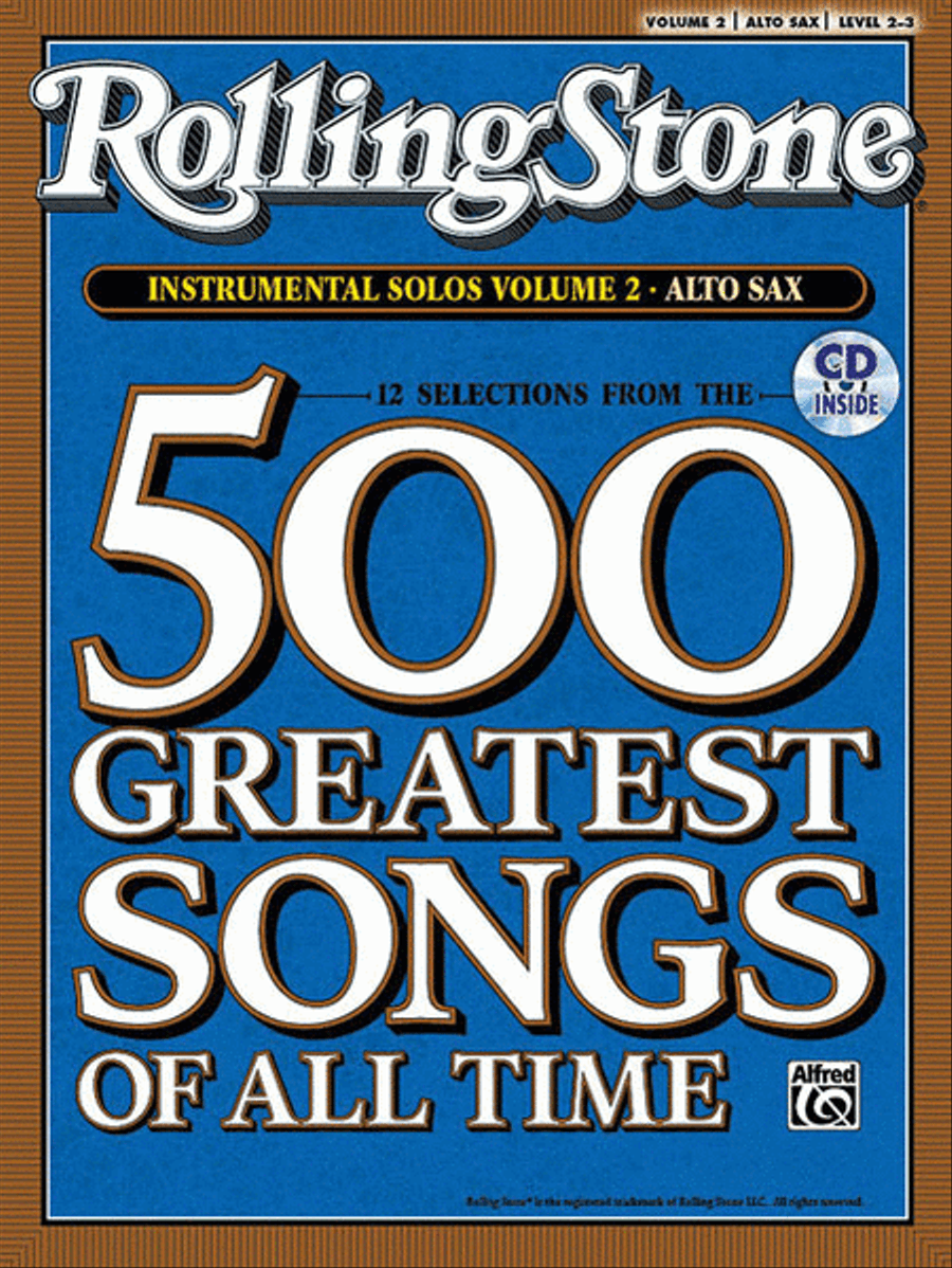 Selections from Rolling Stone Magazine's 500 Greatest Songs of All Time (Instrumental Solos), Volume 2 Alto Saxophone scores gallery preview page 1
