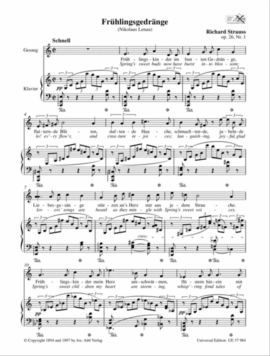 Two Lieder - Med. Voice Medium Voice scores gallery preview page 2