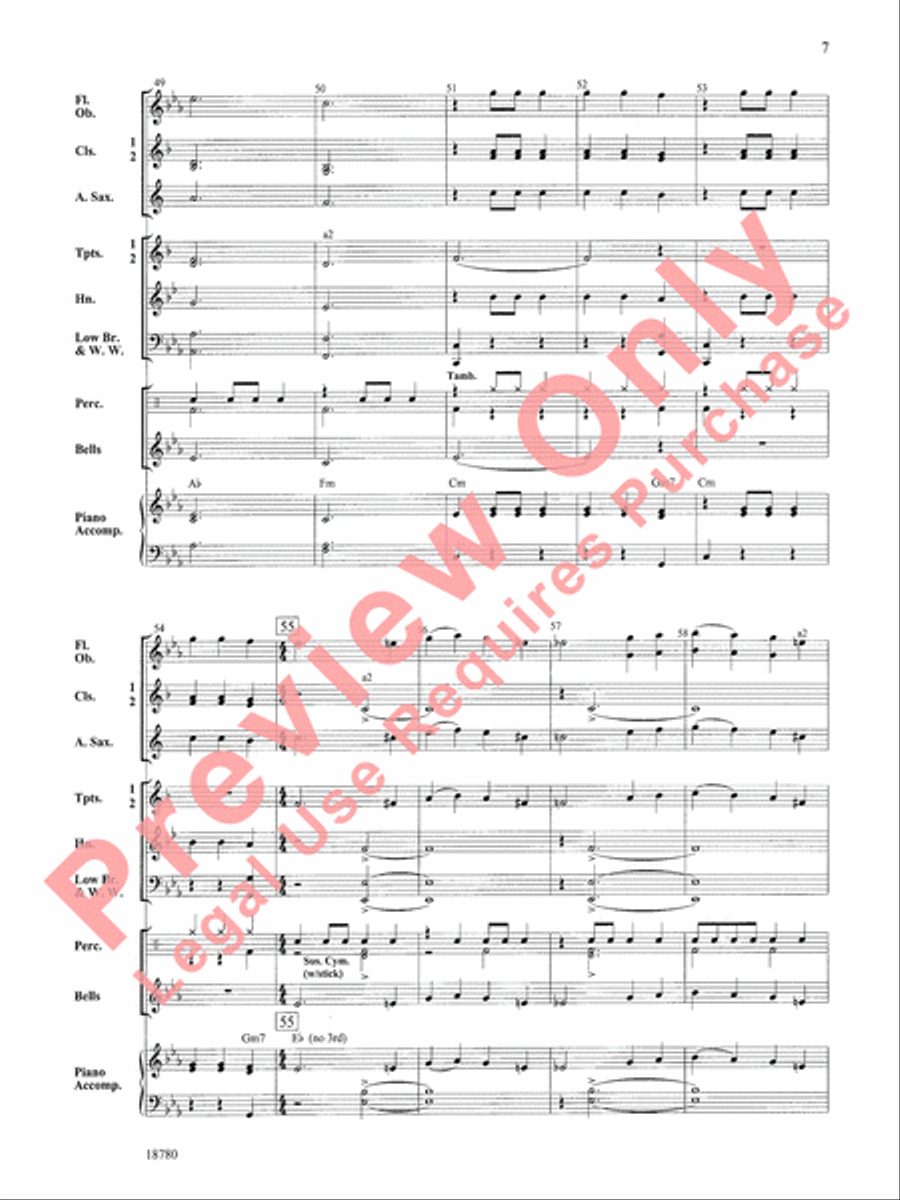 Kings from the East Concert Band scores gallery preview page 8