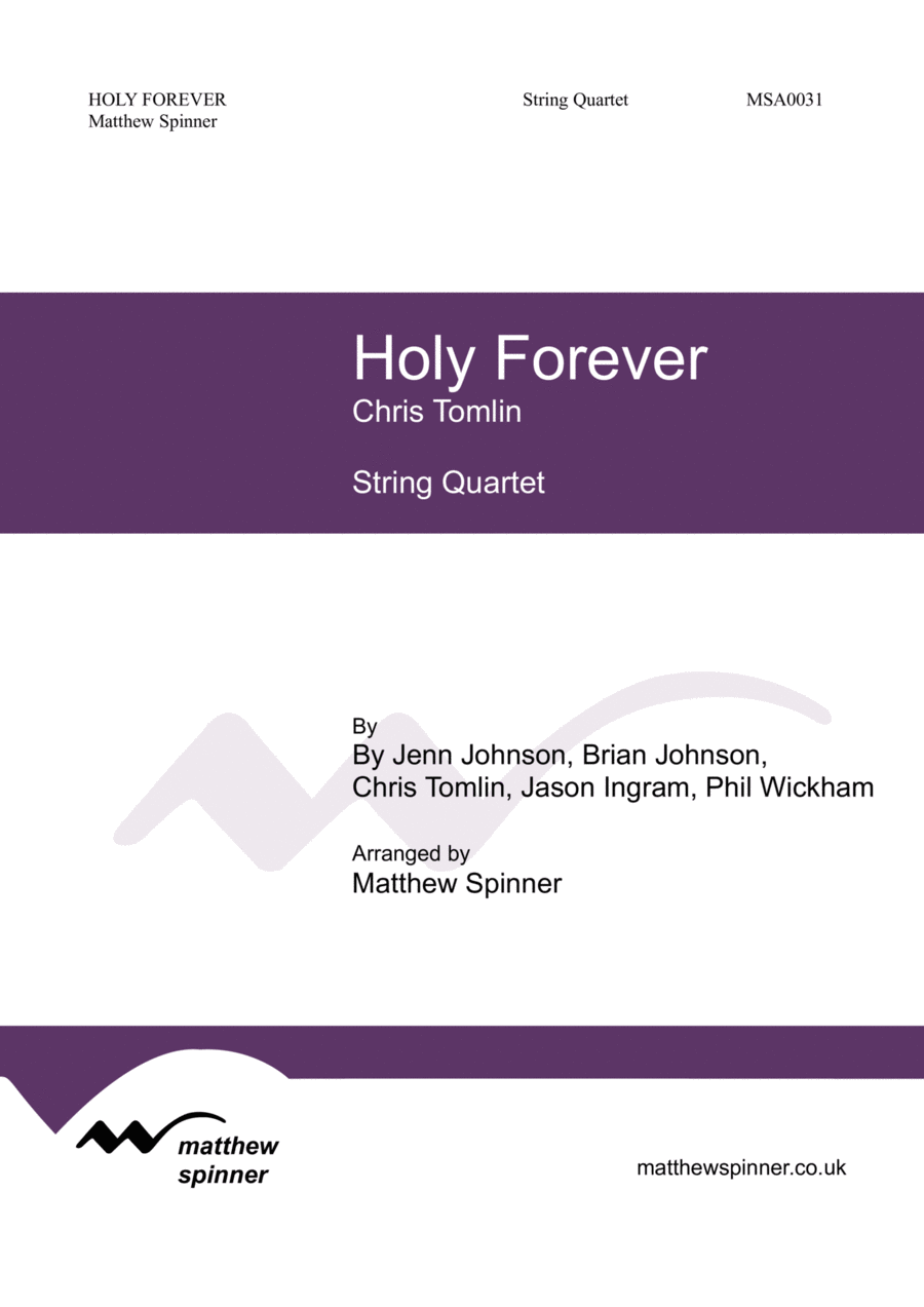 Holy Forever String Quartet scores gallery preview page 1