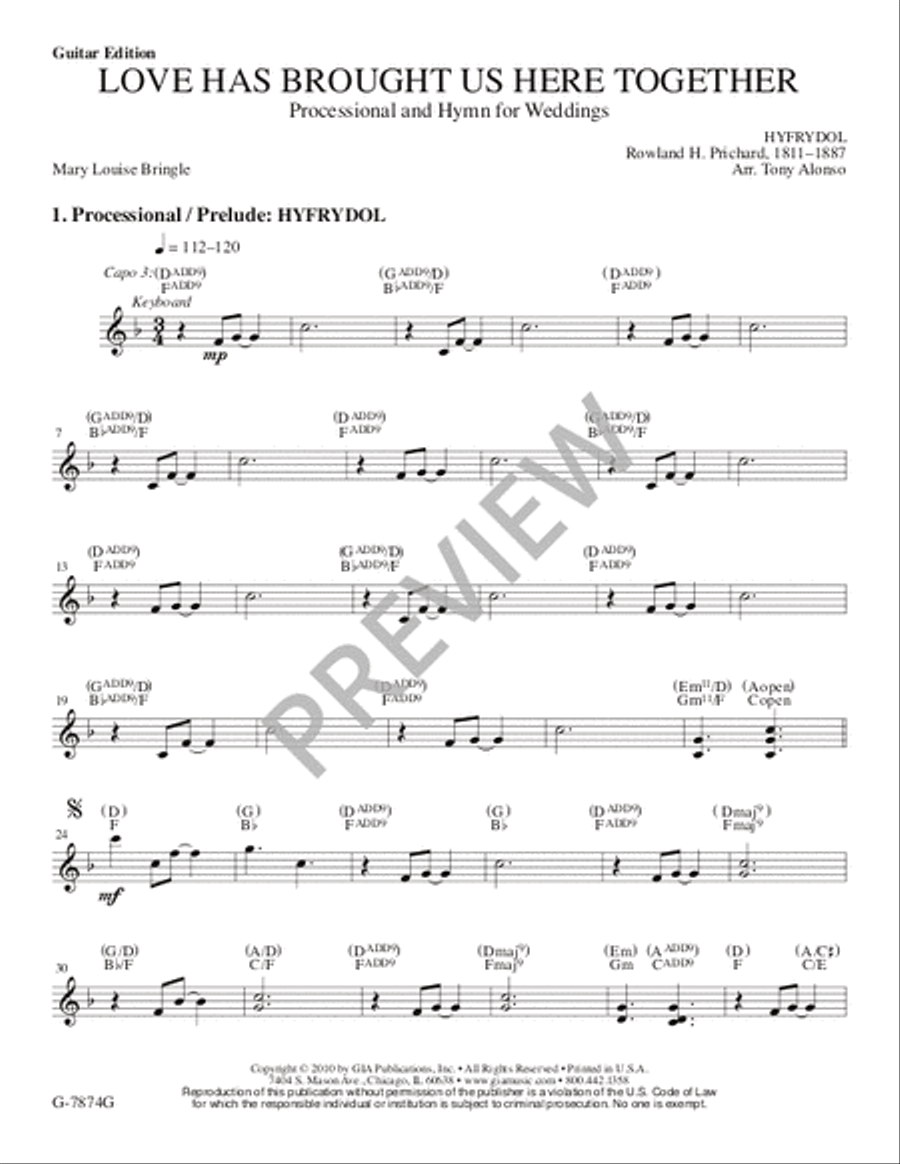 Love Has Brought Us Here Together - Guitar edition Guitar scores gallery preview page 2