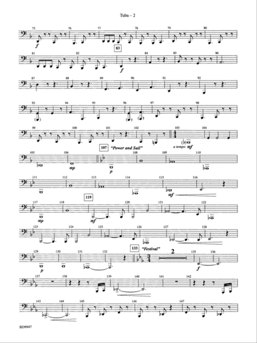Chesapeake: Tuba Concert Band scores gallery preview page 2