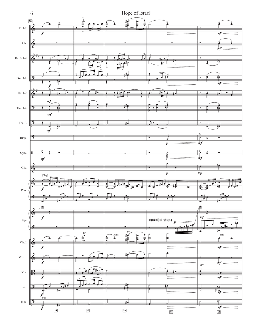 Hope Of Israel Hope Of Israel Full Orchestra scores gallery preview page 6
