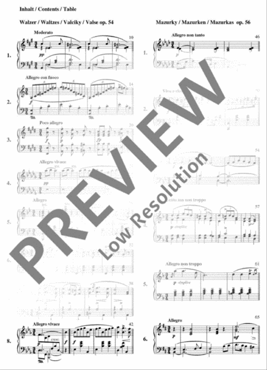 Waltzes and Mazurkas Piano Solo scores gallery preview page 9
