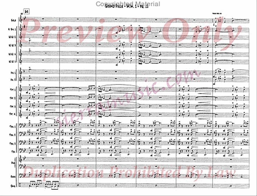 Sound Piece For Jazz Orchestra Big Band scores gallery preview page 13