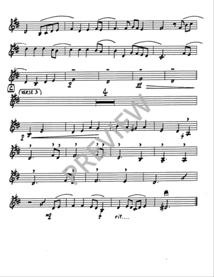 I Heard the Voice of Jesus Say - Instrument edition Trombone scores gallery preview page 7