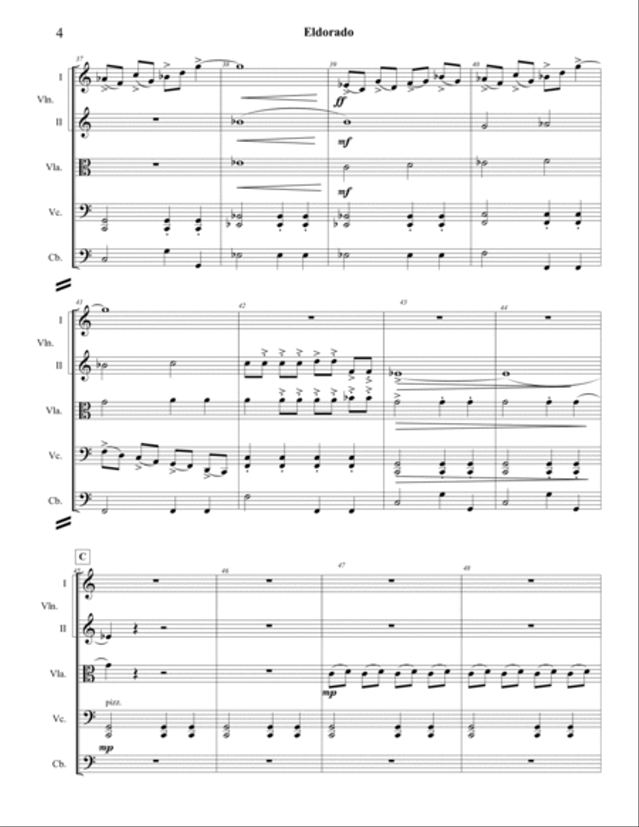 Eldorado Eldorado String Orchestra scores gallery preview page 4