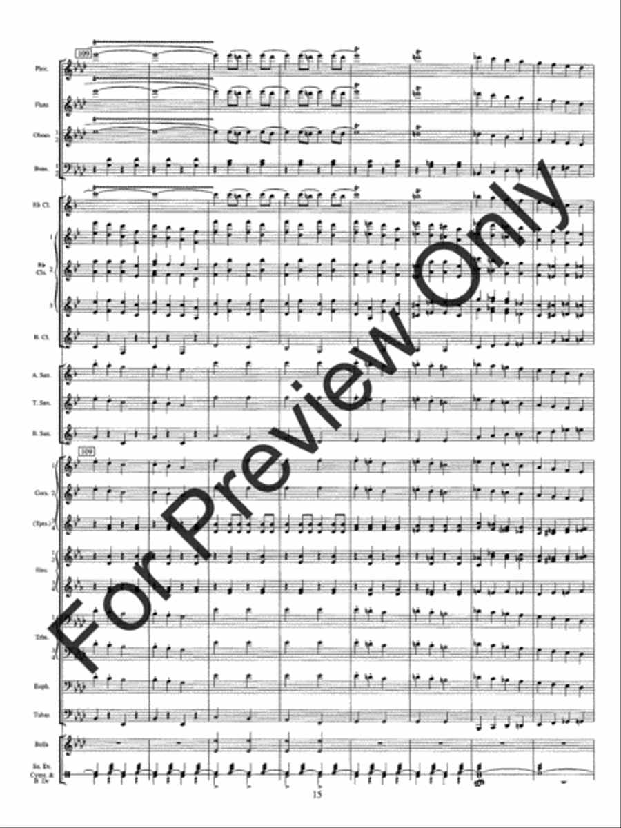 Solid Men To The Front Concert Band scores gallery preview page 19
