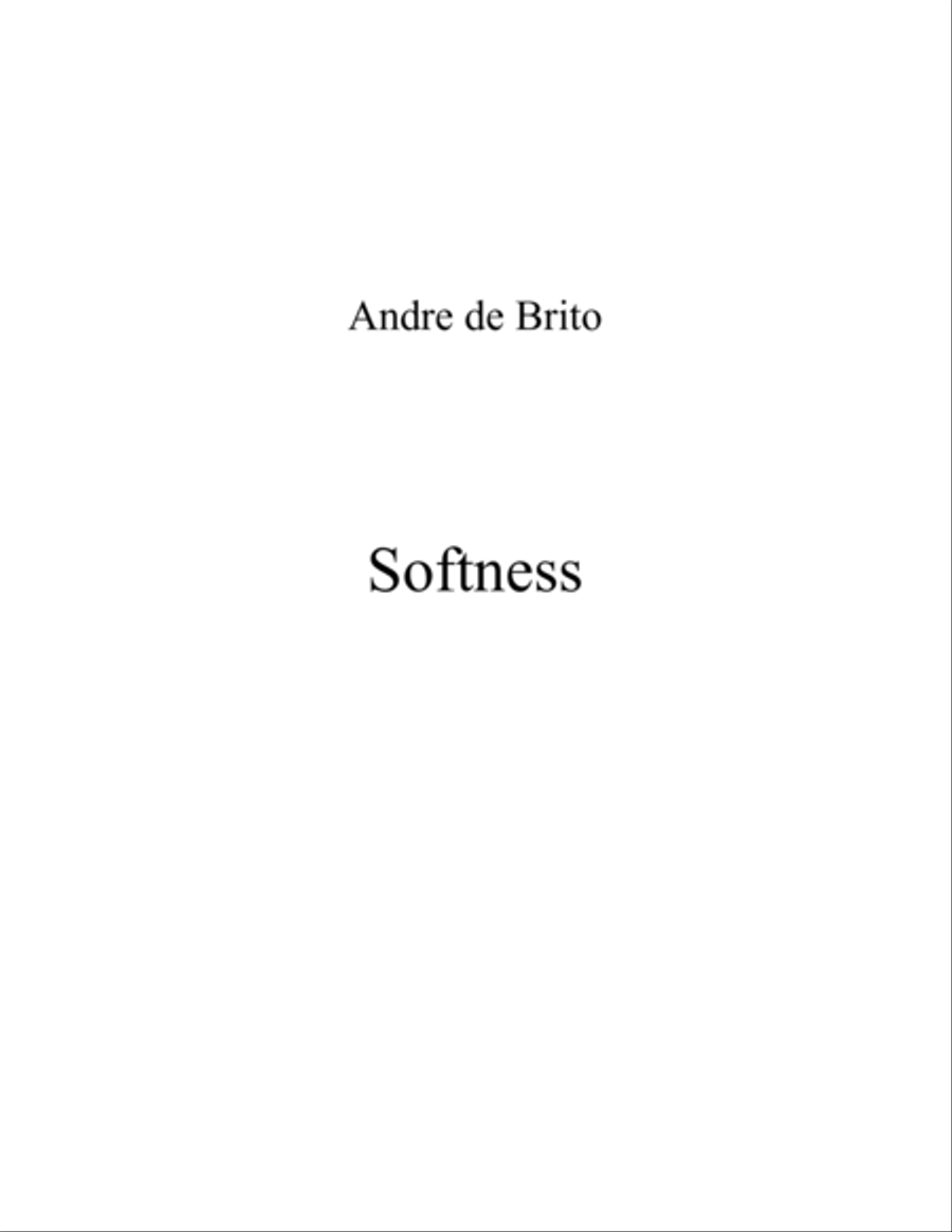 Softness (Piano Study #2)