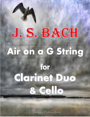 Book cover for Bach: Air on a G String for 2 Clarinets & Cello