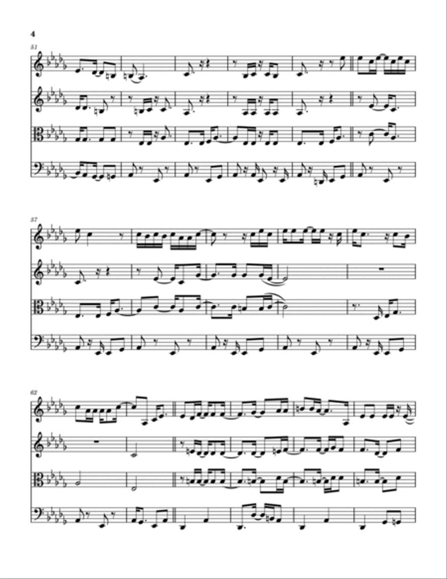 Workin' Man Blues String Quartet scores gallery preview page 5