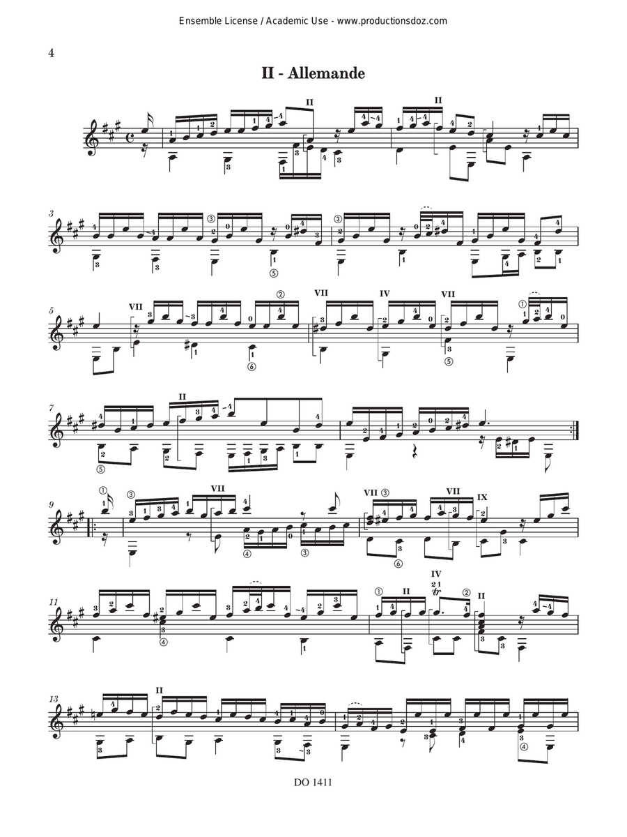Suite Classical Guitar - Digital Sheet Music page 4