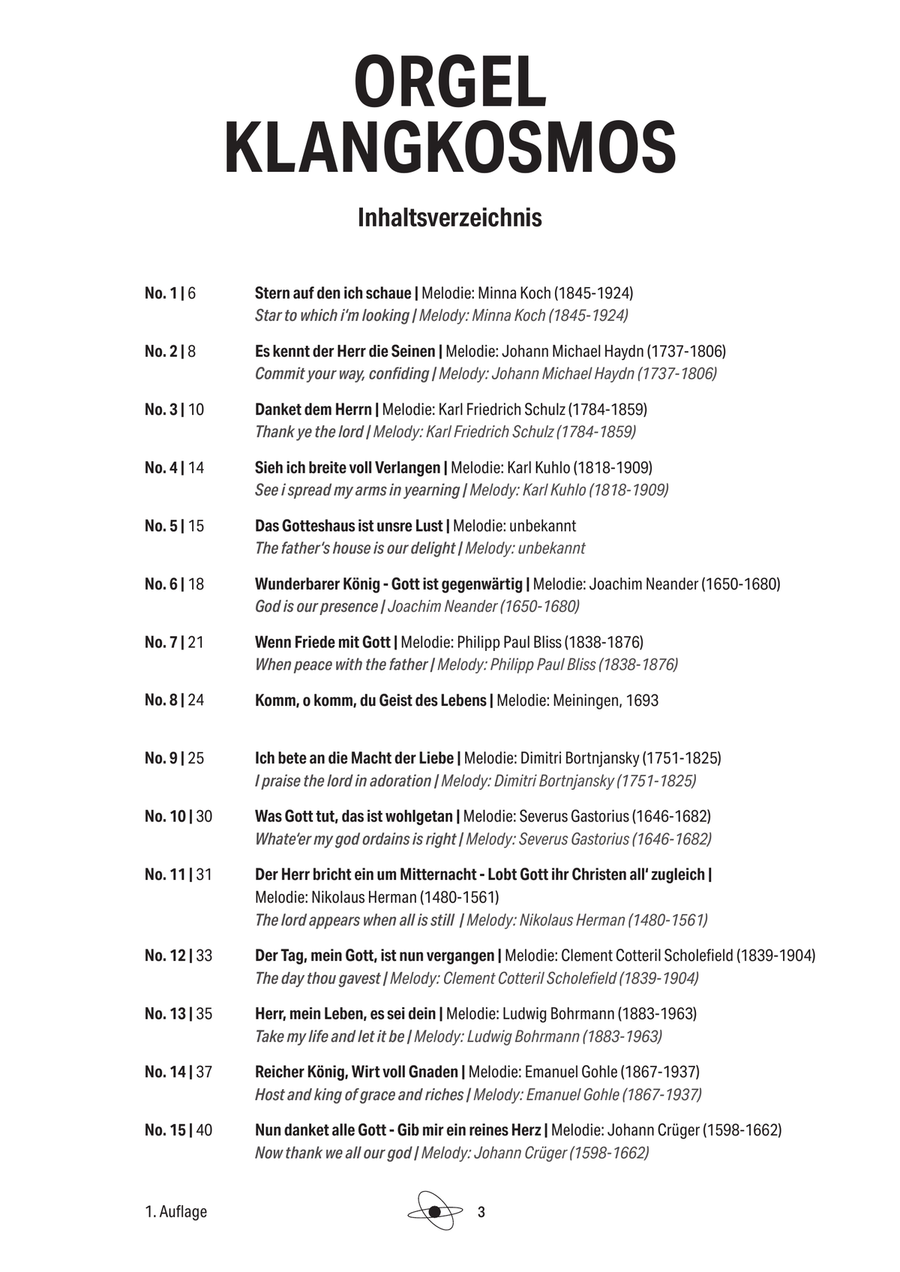 15 Präludien und Intonationen zu bekannten Kirchenchorälen 